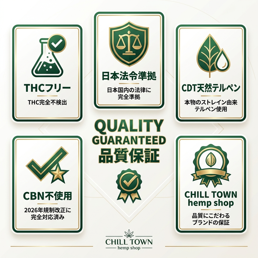CHILLTOWN ORIGINAL 品質・安全性